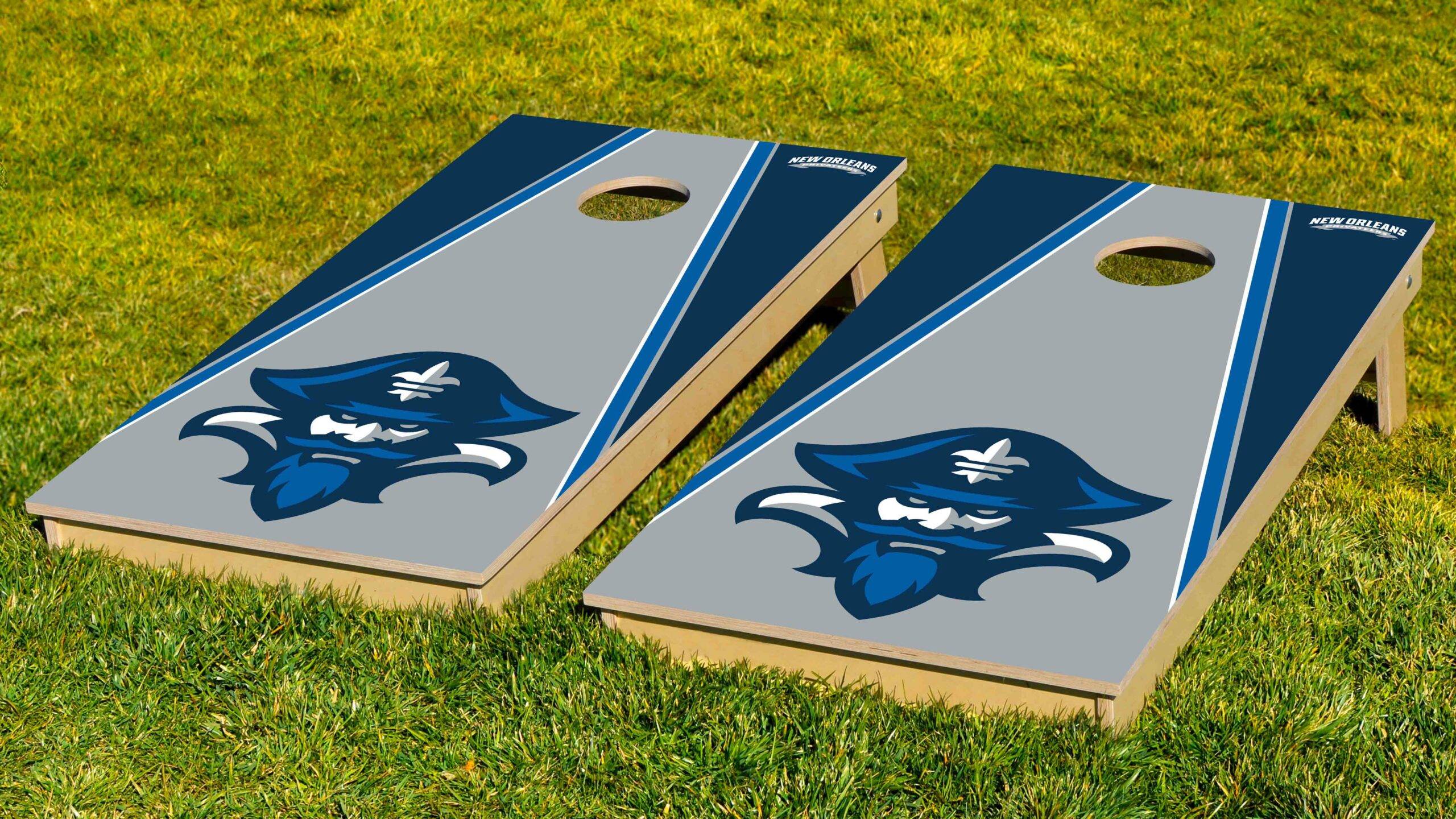 New Orleans Triangle Cornhole Wraps