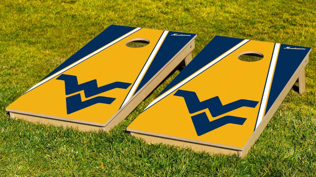 West Virginia Mountaineers Cornhole Bean Bags – All-Weather, Resin Fill (8 Bags) - View #5