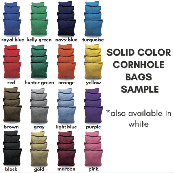 Cornhole Bags color samples