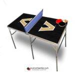 Custom Vanderbilt Commodores ping pong table with VU logo - Made in USA folding portable