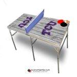 Custom TCU Horned Frogs ping pong table with TCU logo - Made in USA folding portable