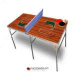 Custom University of Miami ping pong table made in USA