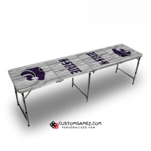 Kansas State University Beer Pong Table (White)