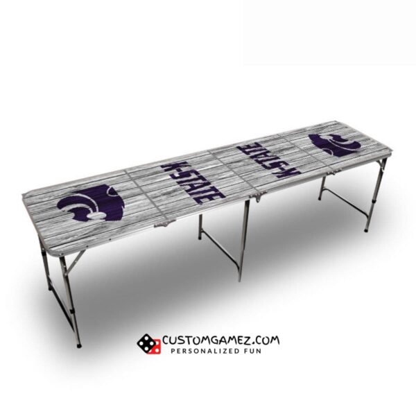 Kansas State University Beer Pong Table (White)