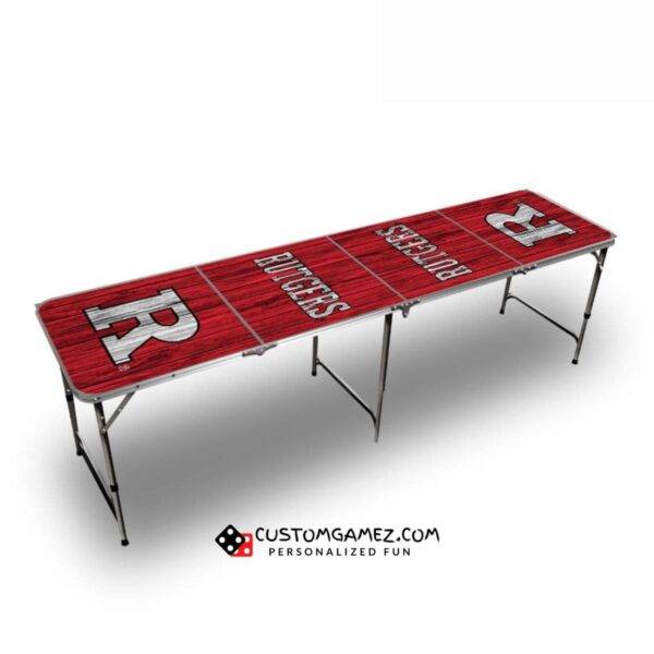 Rutgers University Beer Pong Table (Red)
