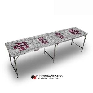 Texas A&M University Beer Pong Table (White)