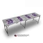 Texas Christian University Beer Pong Table (White)