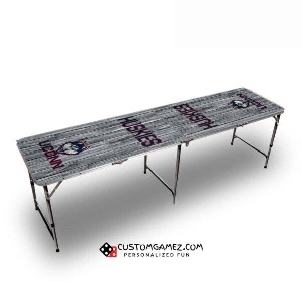 University of Connecticut Beer Pong Table (Gray)