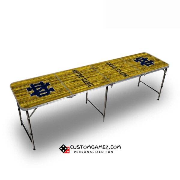 University of Notre Dame Beer Pong Table (Gold)